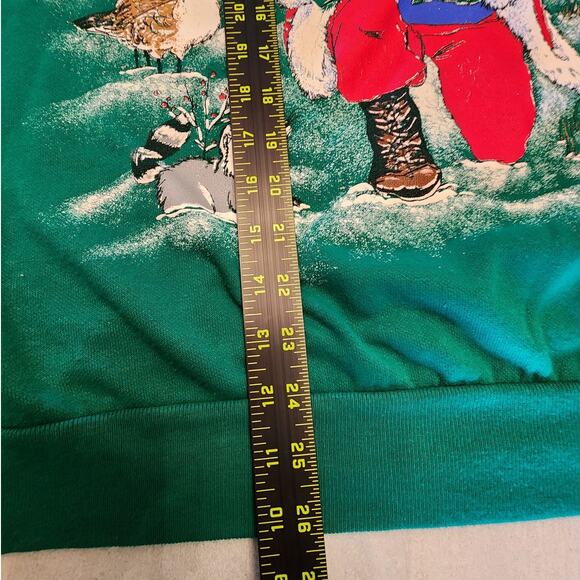 Santa Claus Holiday Christmas Crewneck Sweatshirt SZ Medium - Picture 7 of 7